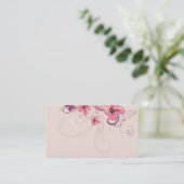 Carte de visite floral (Debout devant)