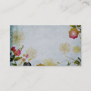 Carte de visite floral