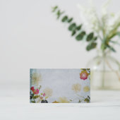 Carte de visite floral (Debout devant)