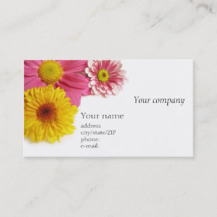 Carte de visite floral