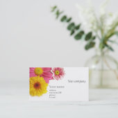 Carte de visite floral (Debout devant)