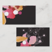 Carte de visite floral (Devant / Derrière)