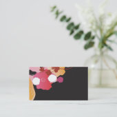 Carte de visite floral (Debout devant)