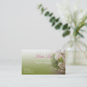 carte de visite floral (Debout devant)