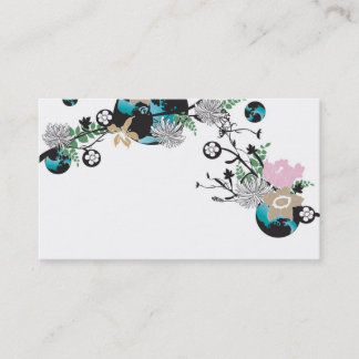 Carte de visite floral