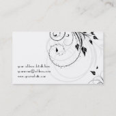 Carte de visite floral (Dos)