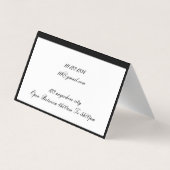 carte de visite floral (Dos)