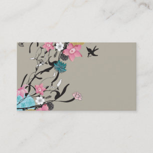 Carte de visite floral