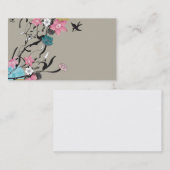 Carte de visite floral (Devant / Derrière)