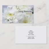 Carte de visite floral (Devant / Derrière)