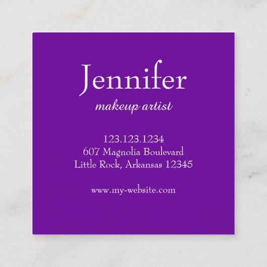 Carte de visite floral (Dos)