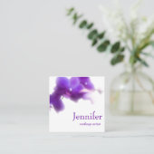 Carte de visite floral (Debout devant)