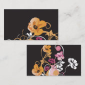 Carte de visite floral (Devant / Derrière)