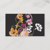 Carte de visite floral (Dos)