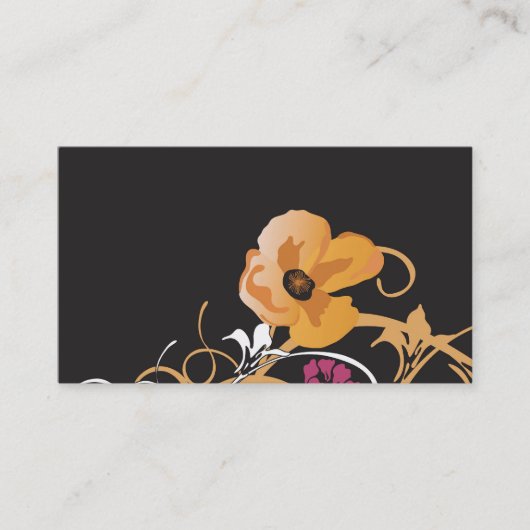 Carte de visite floral (Devant)