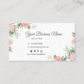 Carte De Visite floral (Dos)