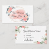 Carte De Visite floral (Devant / Derrière)