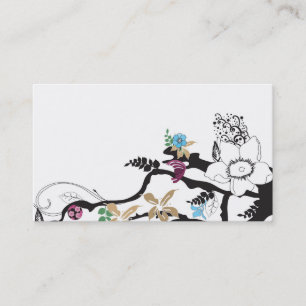 Carte de visite floral