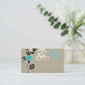 Carte de visite floral (Debout devant)