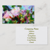 CARTE DE VISITE FLORAL (Devant / Derrière)