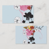 Carte de visite floral (Devant / Derrière)