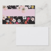 Carte de visite floral (Devant / Derrière)