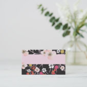 Carte de visite floral (Debout devant)