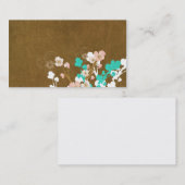 Carte de visite floral (Devant / Derrière)