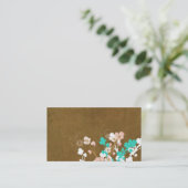 Carte de visite floral (Debout devant)