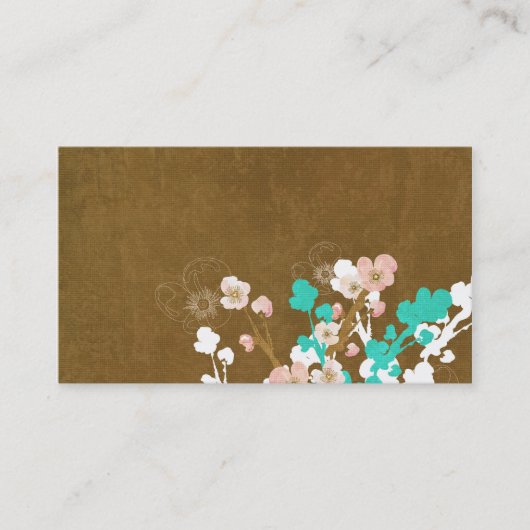 Carte de visite floral (Devant)
