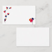 Carte de visite floral (Devant / Derrière)