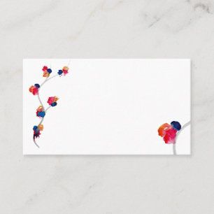Carte de visite floral