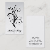 Carte de visite floral (Devant / Derrière)