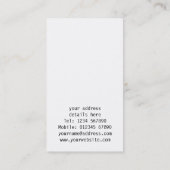 Carte de visite floral (Dos)