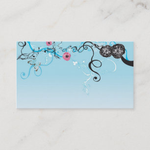 Carte de visite floral