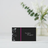 Carte de visite floral (Debout devant)