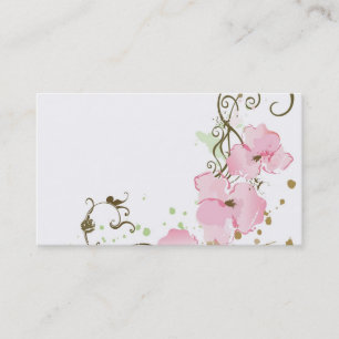 Carte de visite floral