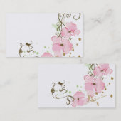 Carte de visite floral (Devant / Derrière)