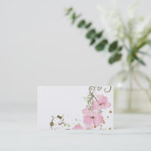 Carte de visite floral (Debout devant)