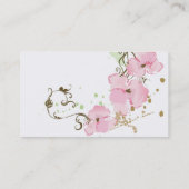 Carte de visite floral (Dos)