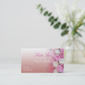 Carte de visite floral (Debout devant)