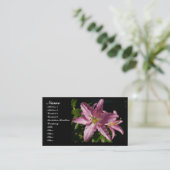 Carte de visite floral (Debout devant)