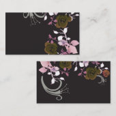 Carte de visite floral (Devant / Derrière)
