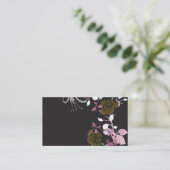 Carte de visite floral (Debout devant)