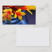 Carte de visite floral (Devant / Derrière)