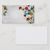 Carte de visite floral (Devant / Derrière)