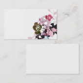 Carte de visite floral (Devant / Derrière)