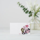 Carte de visite floral (Debout devant)