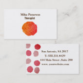 Carte De Visite Floral (Devant / Derrière)