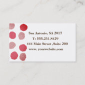 Carte De Visite Floral (Dos)